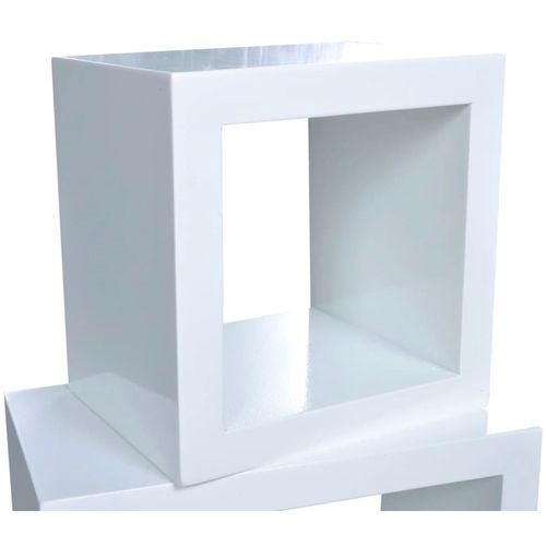 Set od 3 zidne bijele police u obliku pravokutnika slika 24