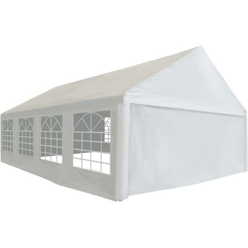 Šator za zabave od PE-a 5 x 8 m bijeli slika 29