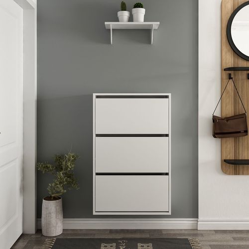 Lupa 3 - White White Shoe Cabinet slika 5