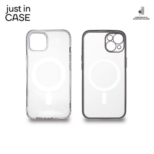 2u1 Extra case MAG MIX paket SREBRNI za iPhone 13 slika 3