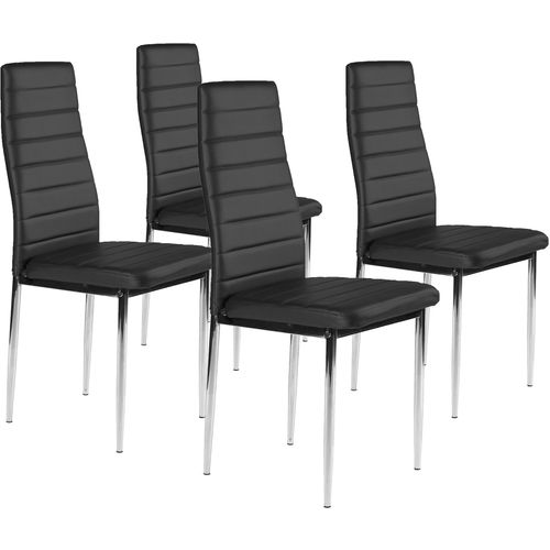 Set garniture od 4 stolice - crna slika 1