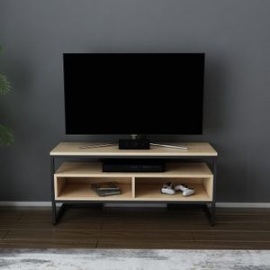 TV stalak Merrion - Crni i hrast