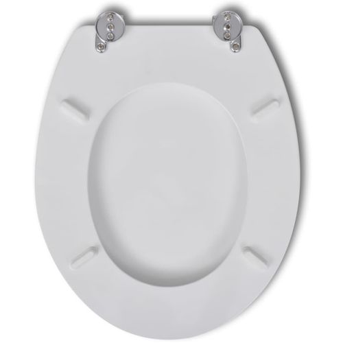 Toaletna daska 2 kom MDF bijela slika 3