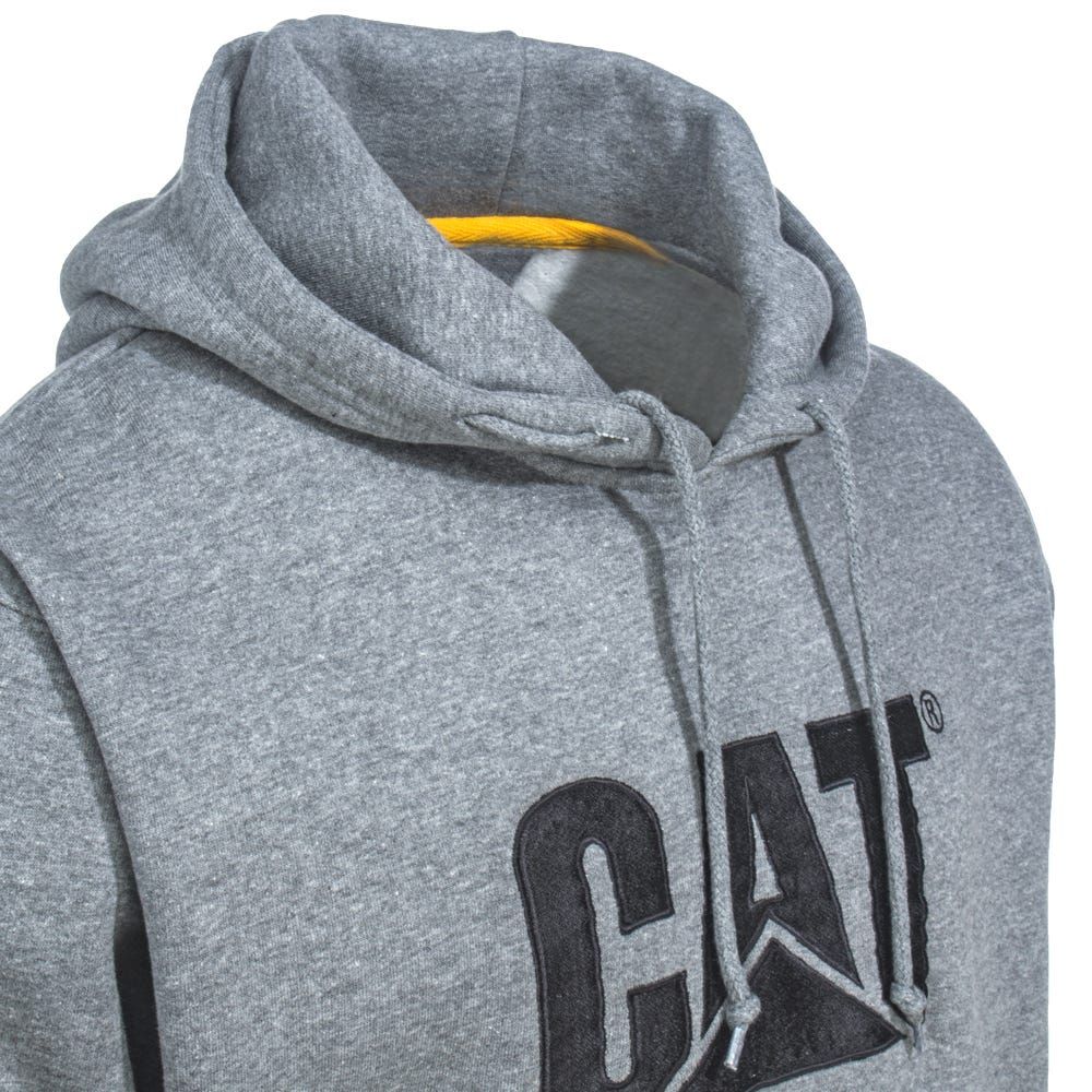 MUŠKI PULOVER SA KAPULJAČOM TAMNO SIVI XL  CAT W10646 SIV XL slika 1