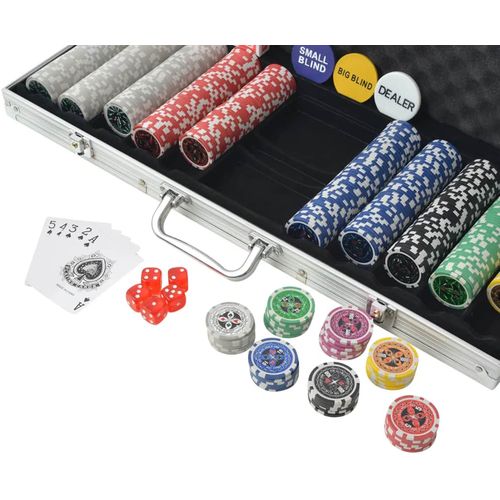 Set za Poker s 500 Laserskih Žetona Aluminijum slika 12