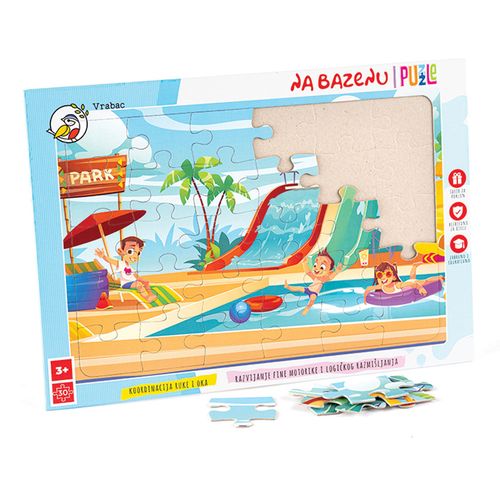 VRABAC PLAYGROUNDS, puzzle Fun 30, Na bazenu slika 2