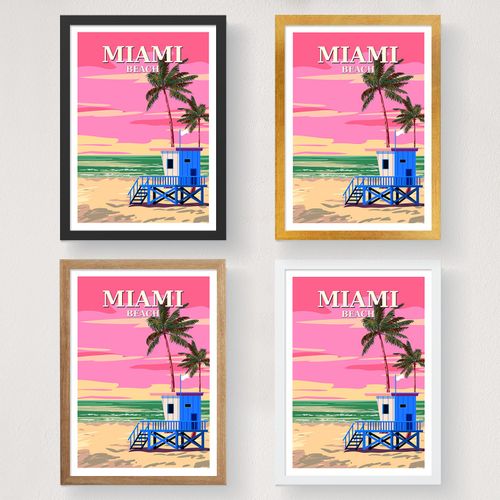 Wallity Poster A4, Miami - 2016 slika 3