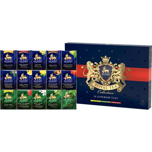 Richard Royal Tea Collection - Kombinacija čajeva, 120 posebno pakovanih kesica, 224,8g slika 4