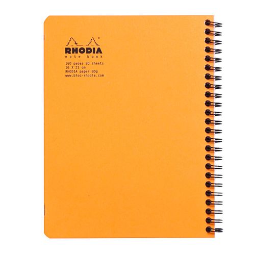 Clairefontaine bilježnica Rhodia classic A5+ 80gr 80L, narančasta, diktando slika 2