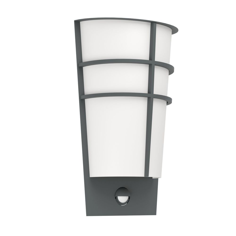 Eglo Breganzo 1 Vanjska Zidna Lampa sa Senzorom - Antracit/Bijela, 2x2,5W, LED slika 1