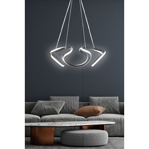 Scorpii Black-White Light Black Chandelier