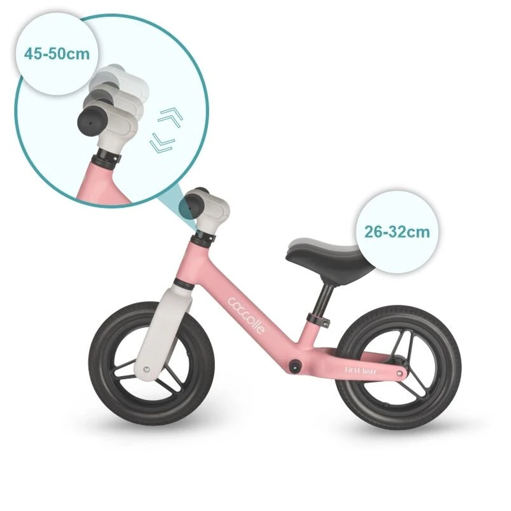 Coccolle® Balans bicikl First Way, Blush Pink slika 8