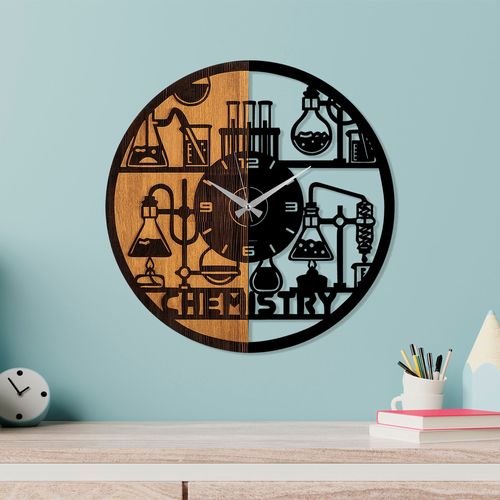 Wallity Ukrasni drveni zidni sat, Wooden Clock - 76 slika 1