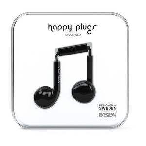 Happy Plugs, Earbud Plus slušalice,Crne