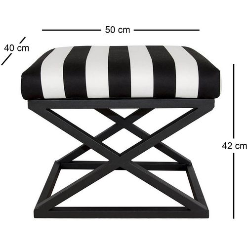 Capraz - Black, White Black
White Pouffe slika 2