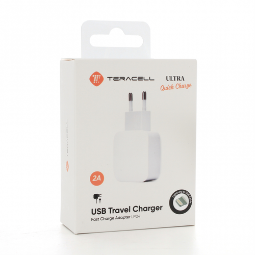 Kucni punjac Teracell Ultra Fast LP04 QC 2A sa iPhone lightning kablom slika 1