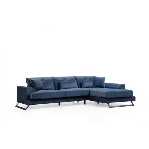 Frido Right (L3+Chl) - Navy Blue Navy Blue Corner Sofa slika 6