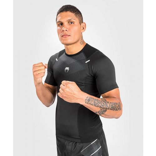 Venum Biomecha Rashguard Kratki Rukav Crno/Sivi XXL slika 4