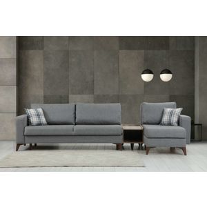 Kristal Rest Set - Dark Grey Dark Grey Sofa Set