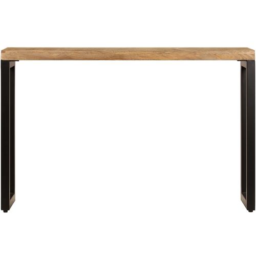 Konzolni stol 120 x 35 x 76 cm od masivnog drva manga i čelika slika 13