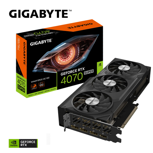 Grafička kartica GIGABYTE GeForce RTX 4070 SUPER WINDFORCE OC 12G, 12GB GDDR6X, PCI-E 4.0 slika 1