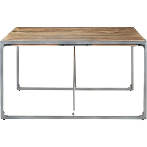Blagovaonski stol 140 x 140 x 75 cm od grubog drva manga slika 3