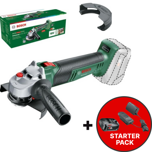 Bosch UniversalGrind18V-75 solo alat - aku kutna brusilica  + Starter Set 18V Alliance – baterija PBA 18V 2,5 Ah + punjač AL 18V-20 W slika 1