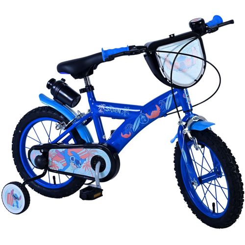Dječji bicikl Volare Disney Stitch 14" plavi s dvije ručne kočnice slika 2