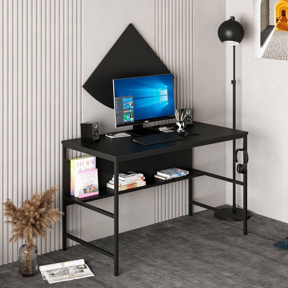 Greta Matte 7041 - Crni Radni Sto slika 3