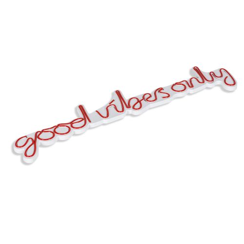 Wallity Ukrasna plastična LED rasvjeta, Good Vibes Only - Red slika 5