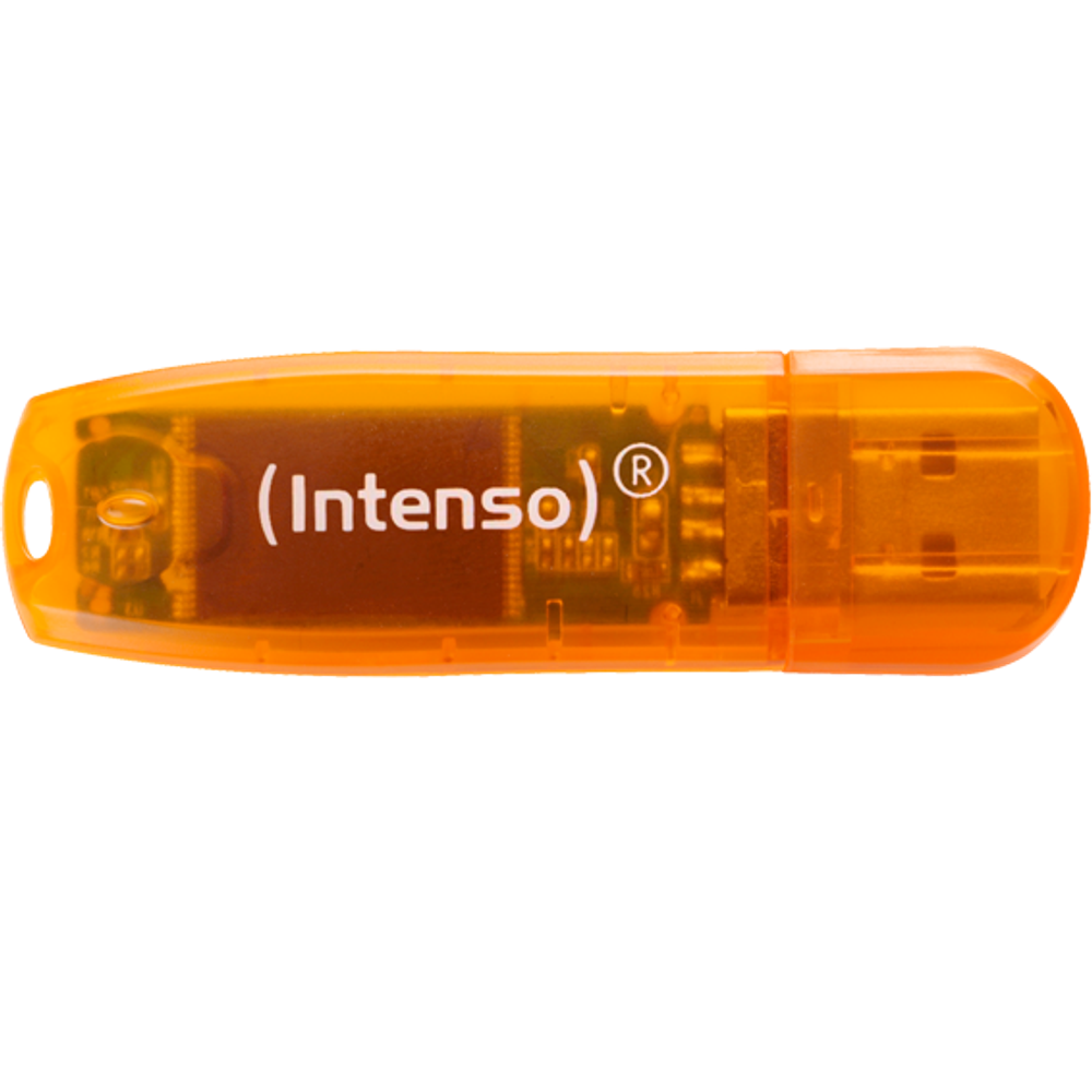(Intenso) USB Flash drive 64GB Hi-Speed USB 2.0, Rainbow Line, ORANGE - USB2.0-64GB/Rainbow slika 4