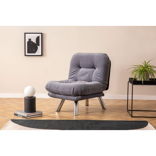 Atelier Del Sofa Fotelja na razvlačenje, Sivo, Misa Small Solo - Grey slika 1