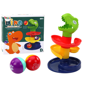 Educational Slide For Balls Sorter Green Dinosaur