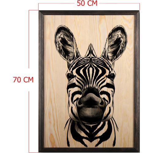 Wallity Drvena uokvirena slika, Zebra XL slika 3