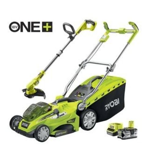 Ryobi Aku Kosilica RLM18X41H240 (40cm) + OLT1832 (30cm) RPP24 slika 1