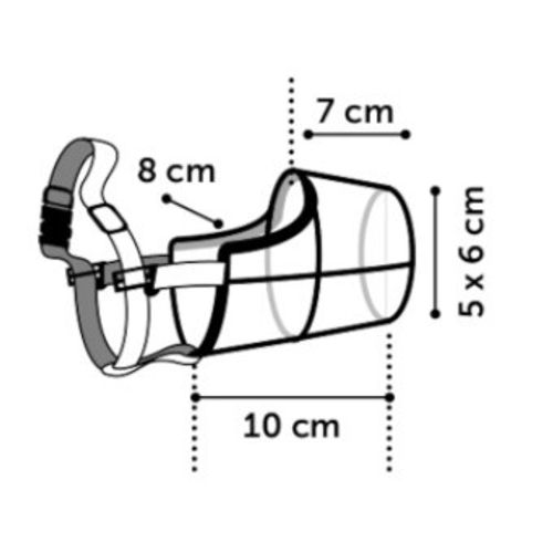 Brnjica za psa Silas - Crna, M (28 cm, 36-47 cm) slika 4