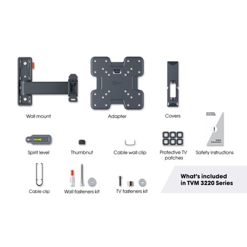 Vogels TVM3223, zidni nosač za ekrane od 19"-43", nagib do 20° pomak 120°, 15kg slika 5