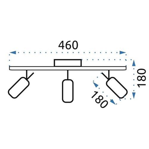 TOOLIGHT SPOTLIGHT STROPNE / ZIDNE SVJETILJKE APP747-3C slika 10