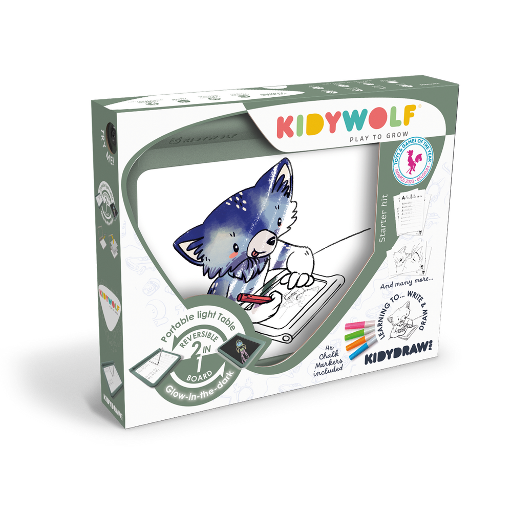 Kidywolf Dvostrana tabla za crtanje i pisanje Kidydraw Pro, Green slika 3