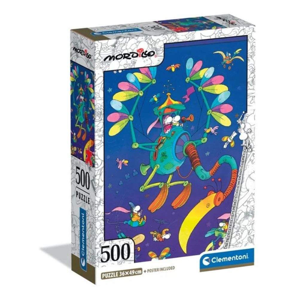 Clementoni CL35594 Puzzle 500 PUTOVANJE MORDILLA, 500kom slika 1