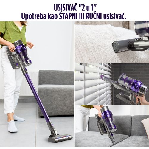 Baterijski štapni usisivač Vitapur - 380 W slika 3