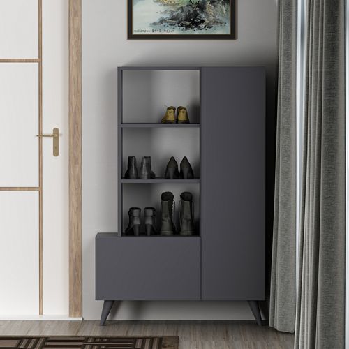 Agostina Shoes - Anthracite Anthracite Shoe Cabinet slika 1