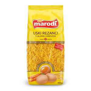 Marodi Uski rezanci s jajima i mrkvom 400g