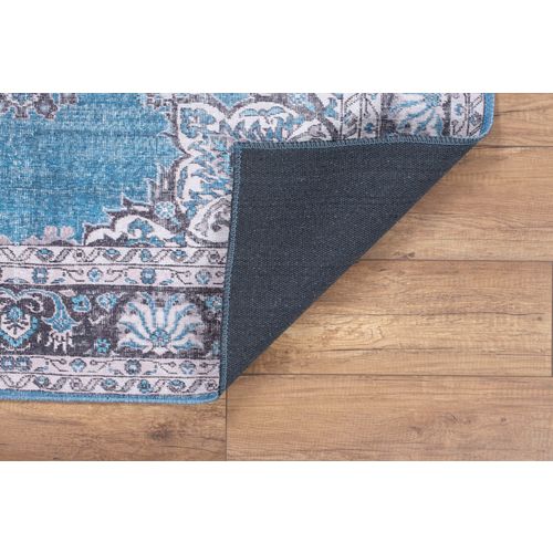 Blues Chenille - Blue AL 201  Multicolor Hall Carpet (75 x 230) slika 4