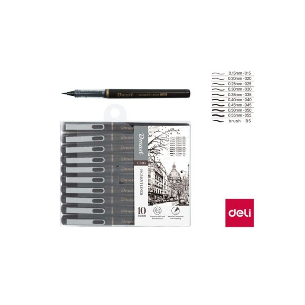 FLOMASTERI PIGMENT LINER DMAST-PEBEO 1/10 EC393 slika 1