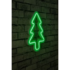 Wallity Ukrasna plastična LED rasvjeta, Christmas Pine - Green