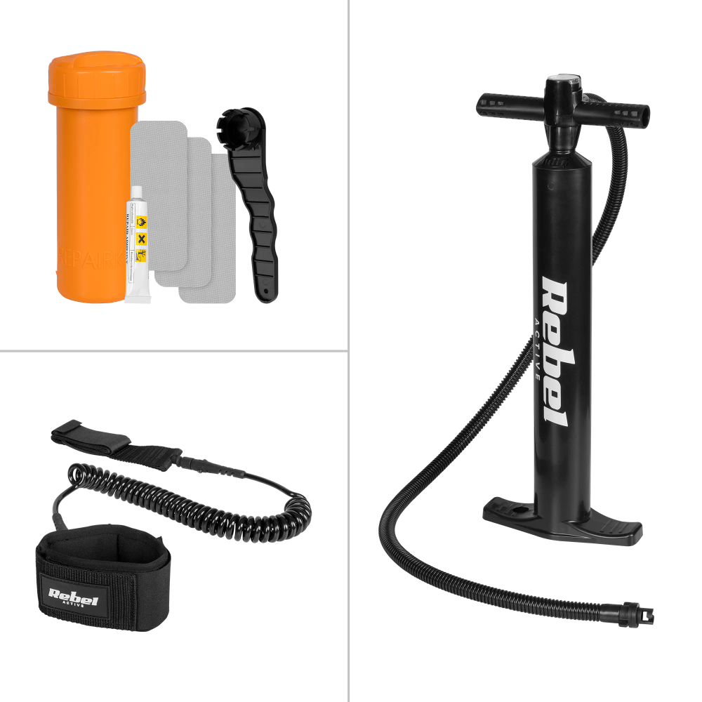 SUP daska REBEL ACTIVE na napuhavanje 244x76x10, set slika 7