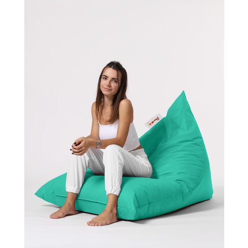 Atelier Del Sofa Piramida Veliki Krevet Pouf - Tirkizni Vrt Bean Bag slika 6