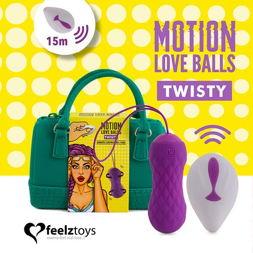 Vibracijsko jaje FeelzToys - Motion Love Balls Twisty slika 2