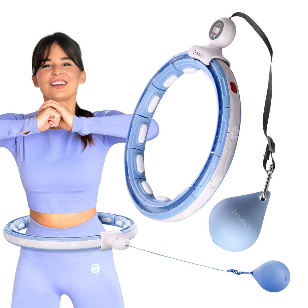 Hhm15 hula hoop plavi magnetski s utegom hms slika 2